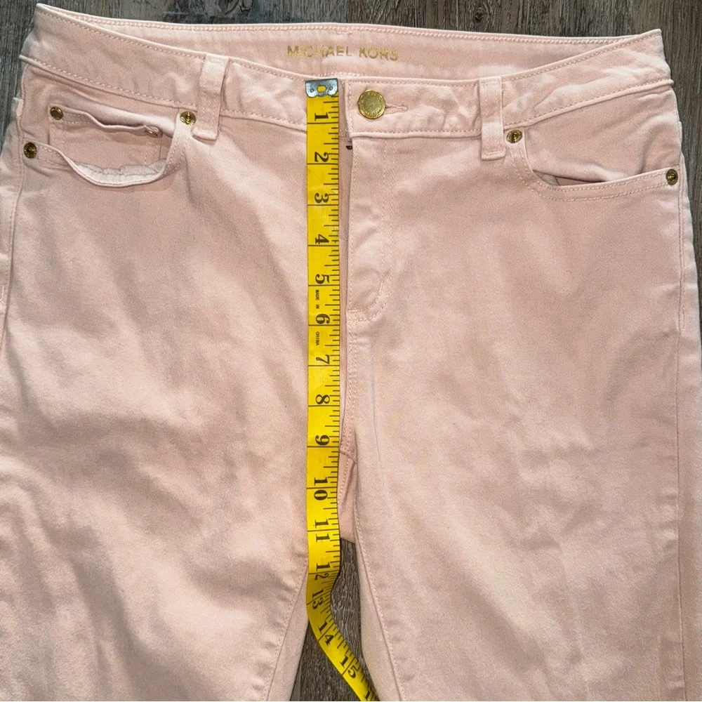 Michael Kors Blush Izzy Cropped Skinny Jeans - Picture 5 of 7